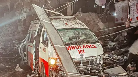 Israel señala que las ambulancias bombardeadas eran usadas por Hamás para trasladar terroristas Israel señala que las ambulancias bombardeadas eran usadas por Hamás para trasladar terroristas