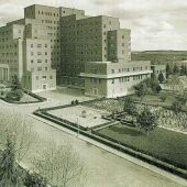 Foto antigua del Hospital Perpetuo Socorro