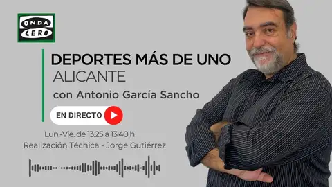 Onda Cero Alicante Portada deportes ocr Alicante Antonio Garcia
