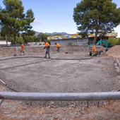 Obras en el entorno del pabellón Pau Gasol en Alfaz Obras en el entorno del pabellón Pau Gasol en Alfaz