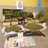 Material incautado por la Policía Nacional Material incautado por la Policía Nacional