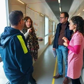 El concejal de Educación, en el colegio Europa El concejal de Educación, en el colegio Europa