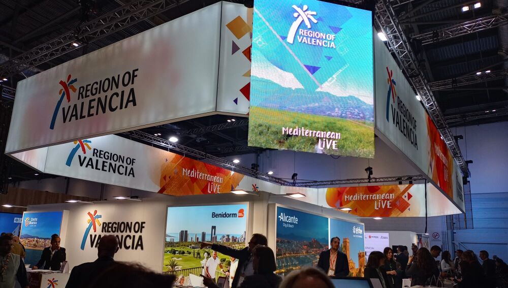 Stand de la Comunitat Valenciana en la feria de Londres