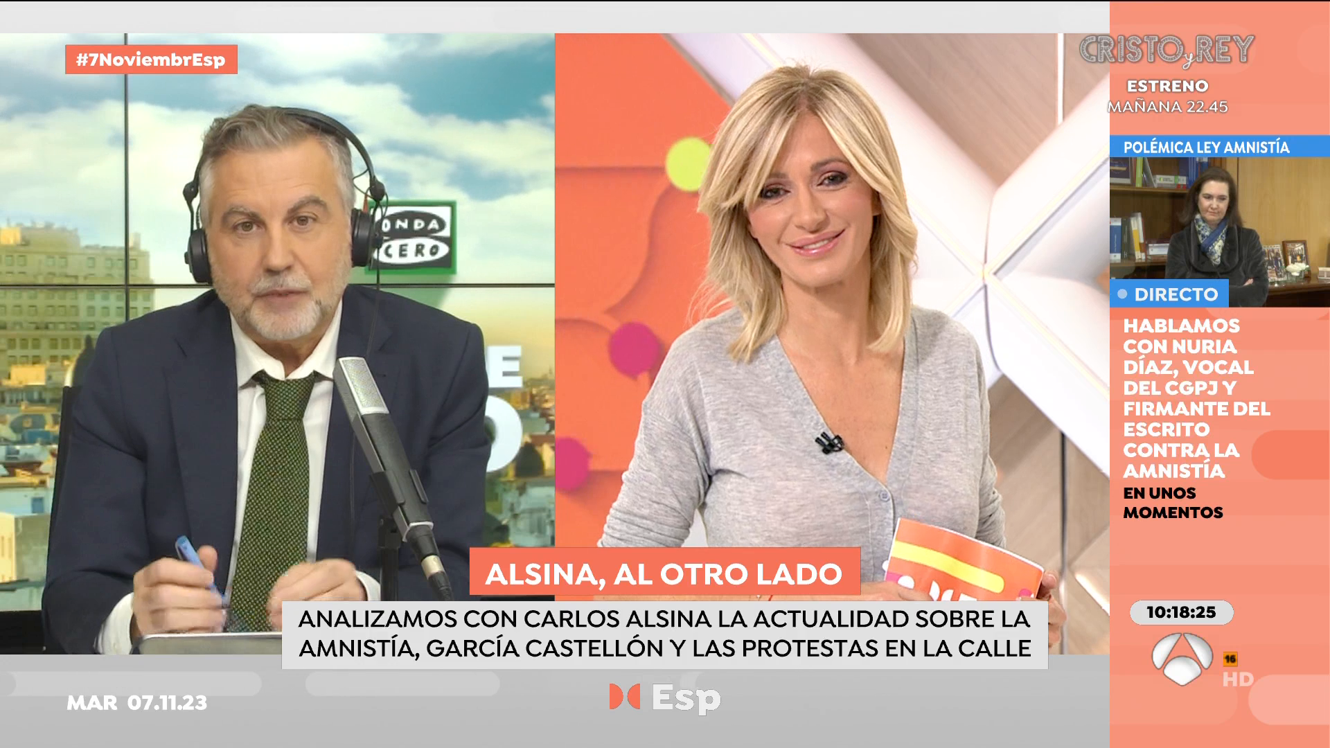 Alsina, sobre las críticas internas en el PSOE: "Se puede estar en contra de la amnistía y no ser de derechas" Alsina, sobre las críticas internas en el PSOE: "Se puede estar en contra de la amnistía y no ser de derechas"
