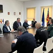 Reunión de la Junta de Seguridad en el ayuntamiento de Vila-real. Reunión de la Junta de Seguridad en el ayuntamiento de Vila-real.