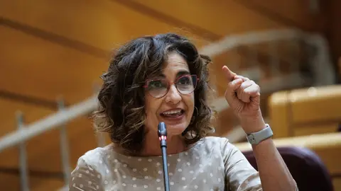 La ministra de Hacienda en funciones y vicesecretaria general del PSOE, María Jesús Montero. La ministra de Hacienda en funciones y vicesecretaria general del PSOE, María Jesús Montero.