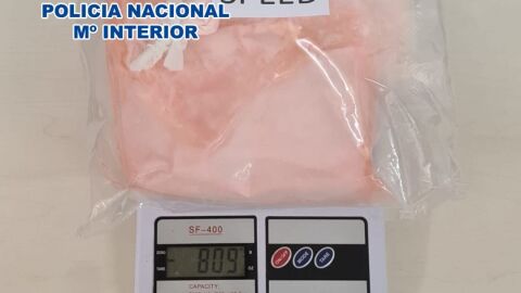 Una imagen de la droga incautada por la Policía Nacional 