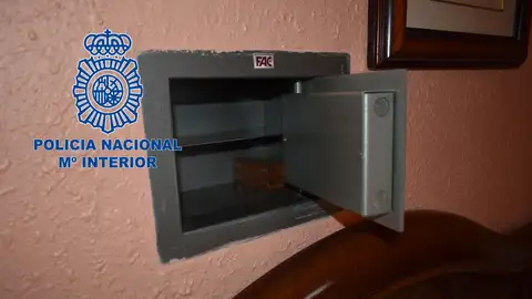 La caja fuerte desvalijada por el hijo de la víctima La caja fuerte desvalijada por el hijo de la víctima