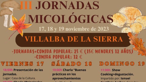 Jornadas Micol&oacute;gicas Villalba de la Sierra