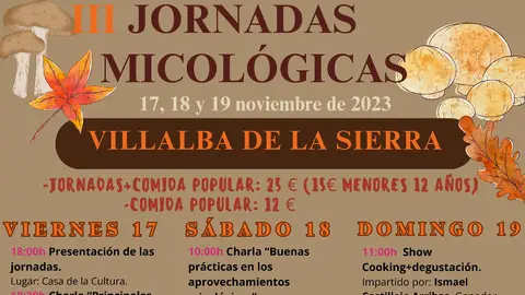 Jornadas Micológicas Villalba de la Sierra Jornadas Micológicas Villalba de la Sierra