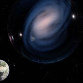 Galaxia espiral hallada gracias al telescopio espacial James Webb.