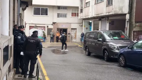 Edificios desalojados de la calle Fisterra Edificios desalojados de la calle Fisterra