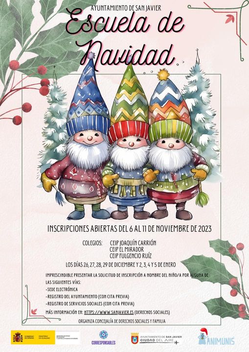 San Javier: "Escuela de Navidad y Servicio para la Autonomía Personal" San Javier: "Escuela de Navidad y Servicio para la Autonomía Personal"