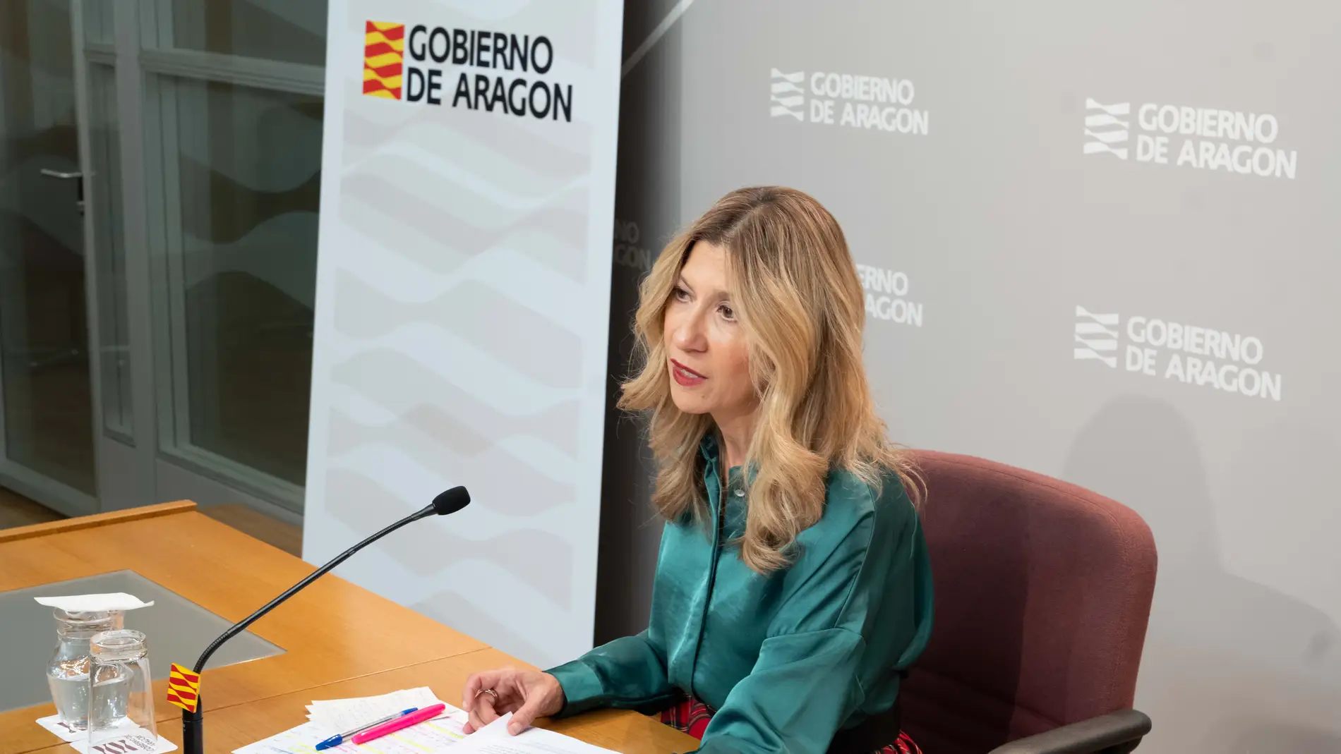 La vicepresidenta Vaquero en la rueda de prensa posterior al consejo de gobierno