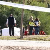 Dispositivo en la laguna del Tamarguillo para rescatar el cadáver del joven Dispositivo en la laguna del Tamarguillo para rescatar el cadáver del joven