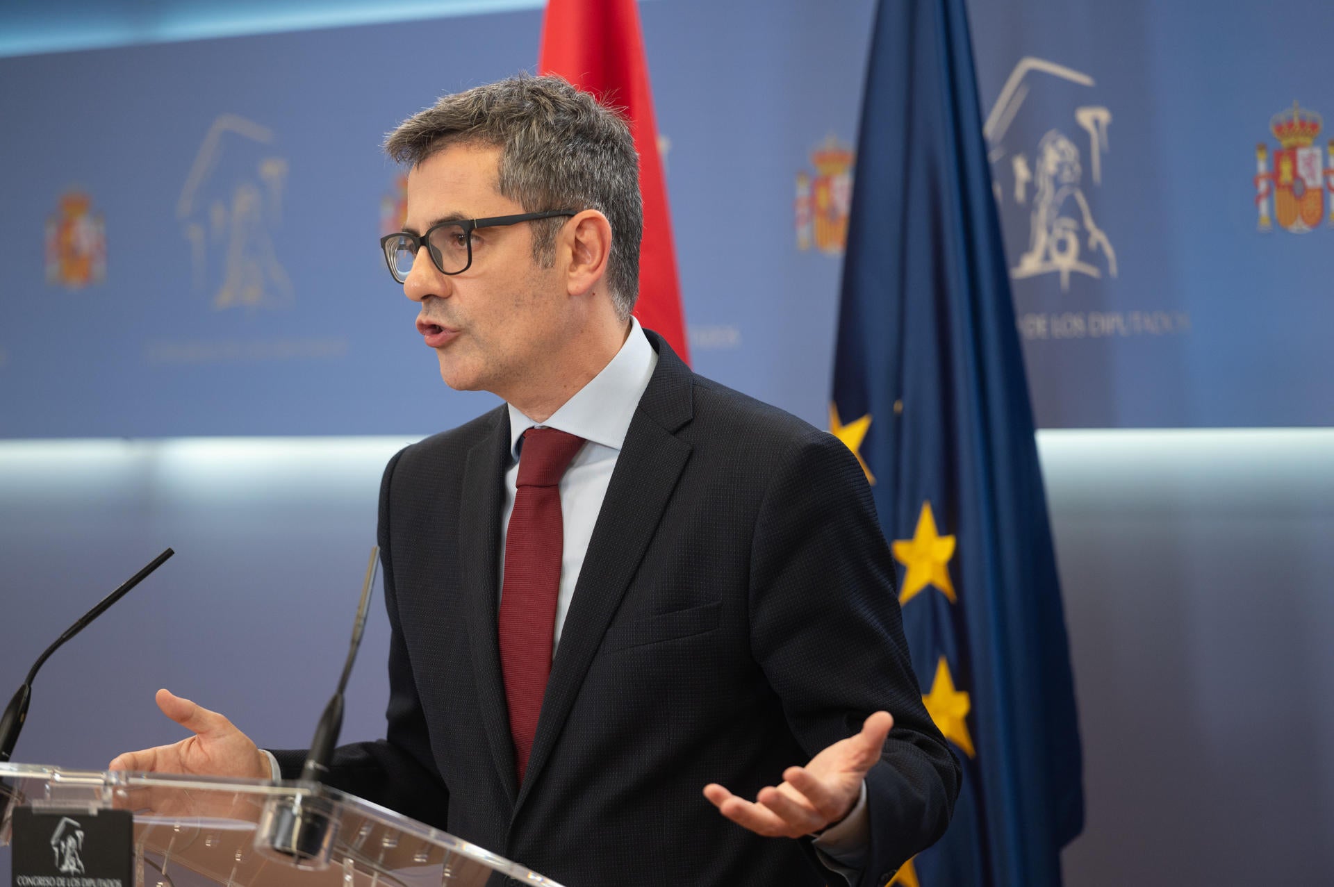 Bolaños dice que la amnistía es "plenamente constitucional" y hará de España "un país mejor" Bolaños dice que la amnistía es "plenamente constitucional" y hará de España "un país mejor"