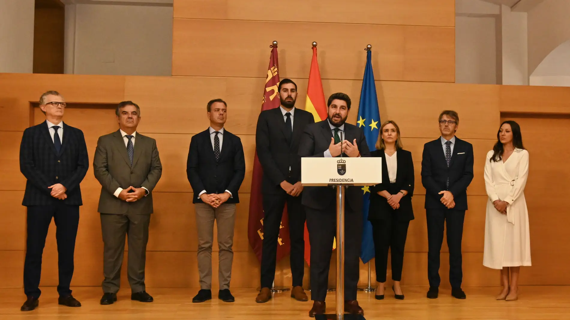López Miras y el Consejo de Gobierno de la Región de Murcia