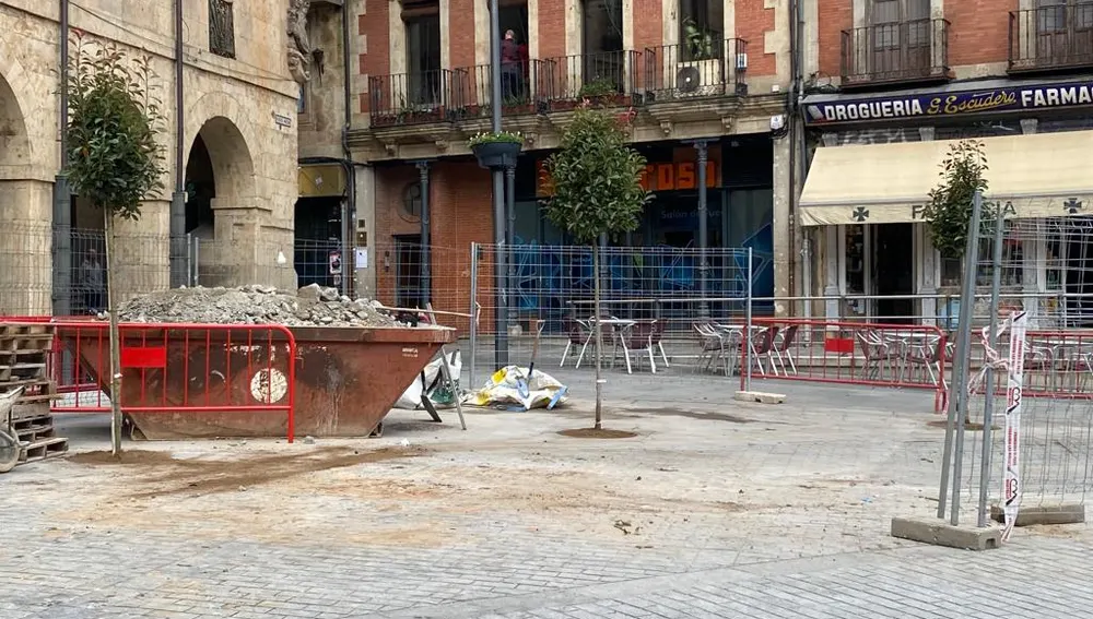 Árboles junto a los soportales de San Antonio Árboles junto a los soportales de San Antonio