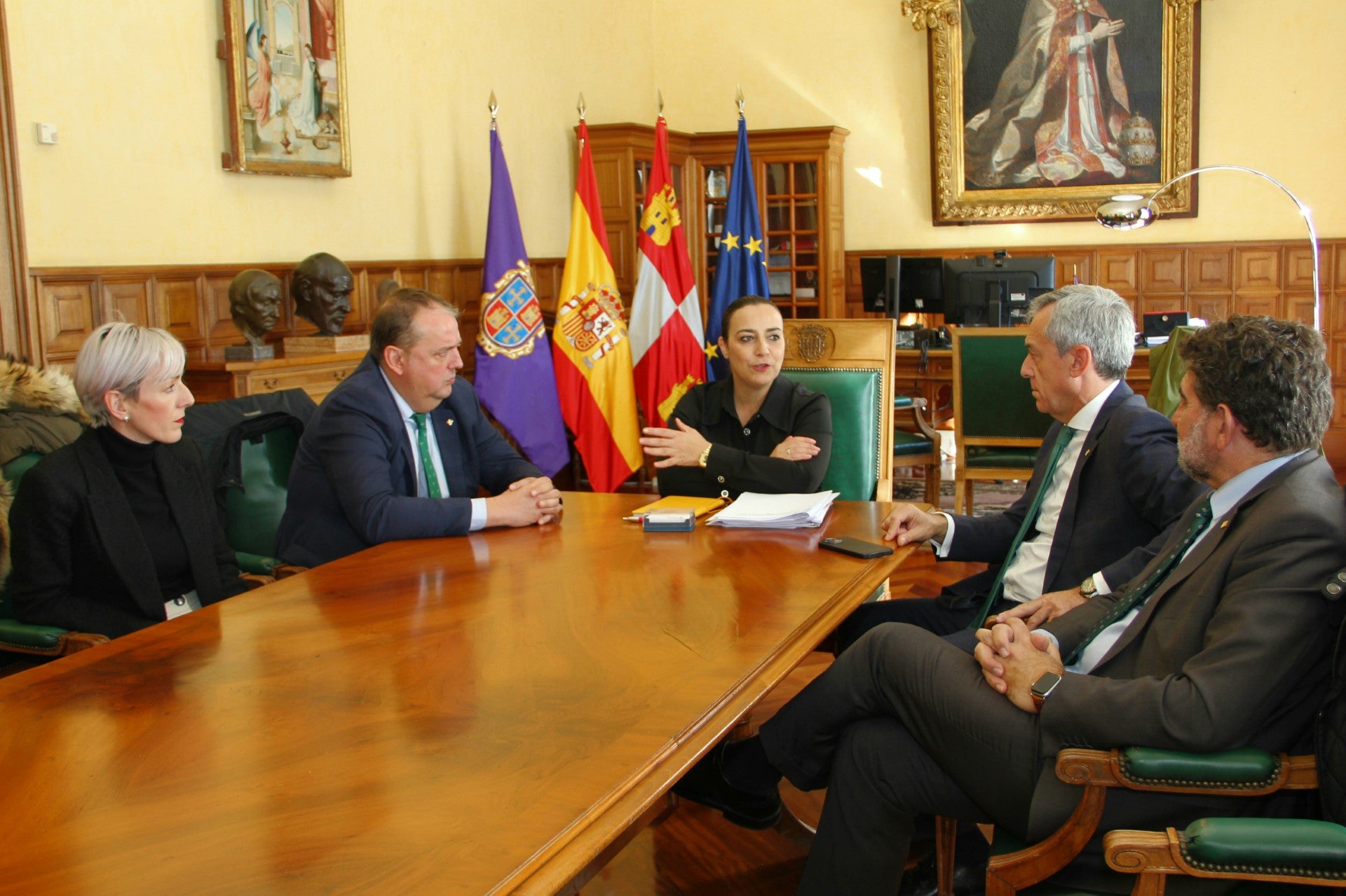 Eurocaja Rural y el Ayuntamiento de Palencia afianzan su relación y compromiso con la ciudad Eurocaja Rural y el Ayuntamiento de Palencia afianzan su relación y compromiso con la ciudad