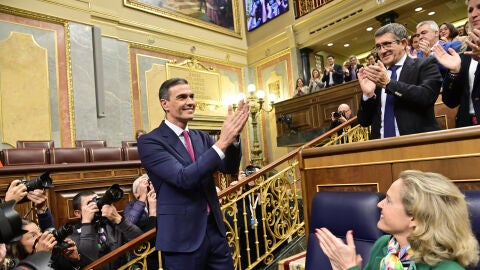 Pedro S&aacute;nchez momentos antes del debate de investidura