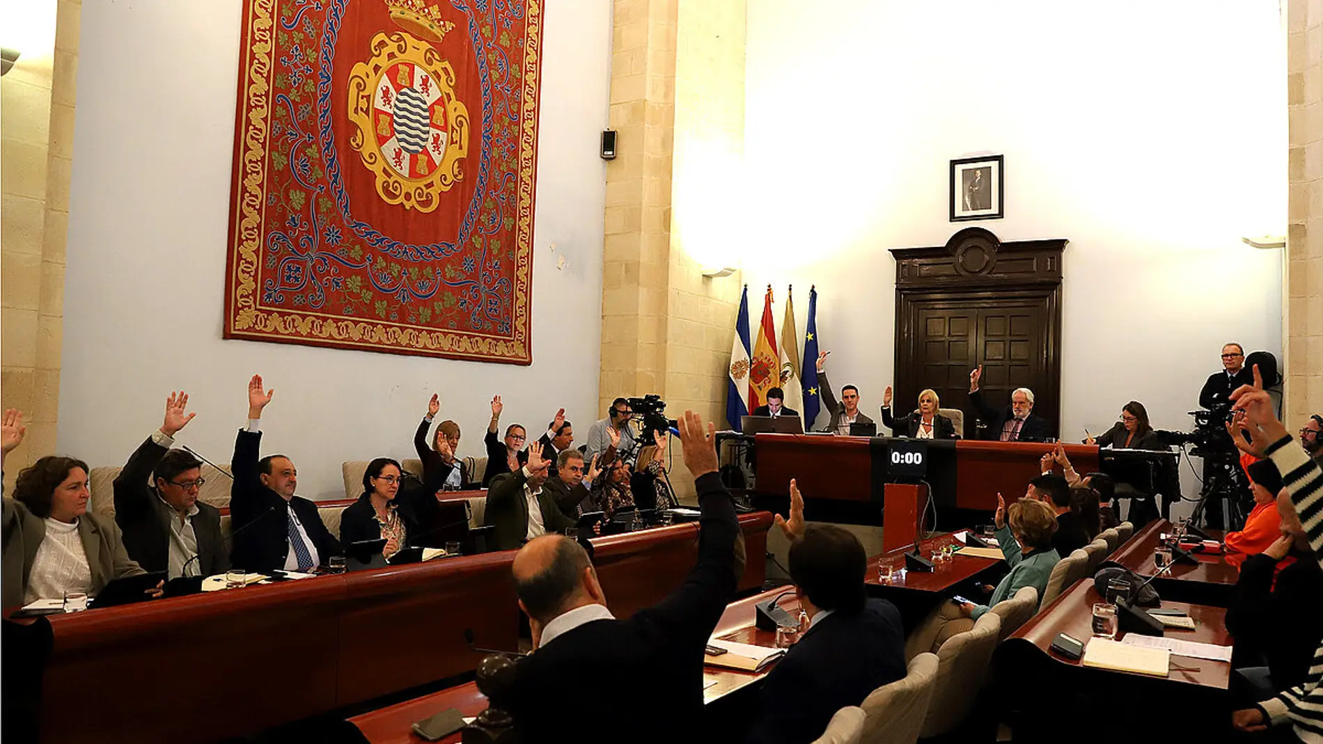 Pleno extraordinario en el Ayuntamiento de Jerez