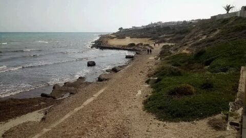 La zona más meridional de la playa de San Juan sufre un importante retroceso La zona más meridional de la playa de San Juan sufre un importante retroceso