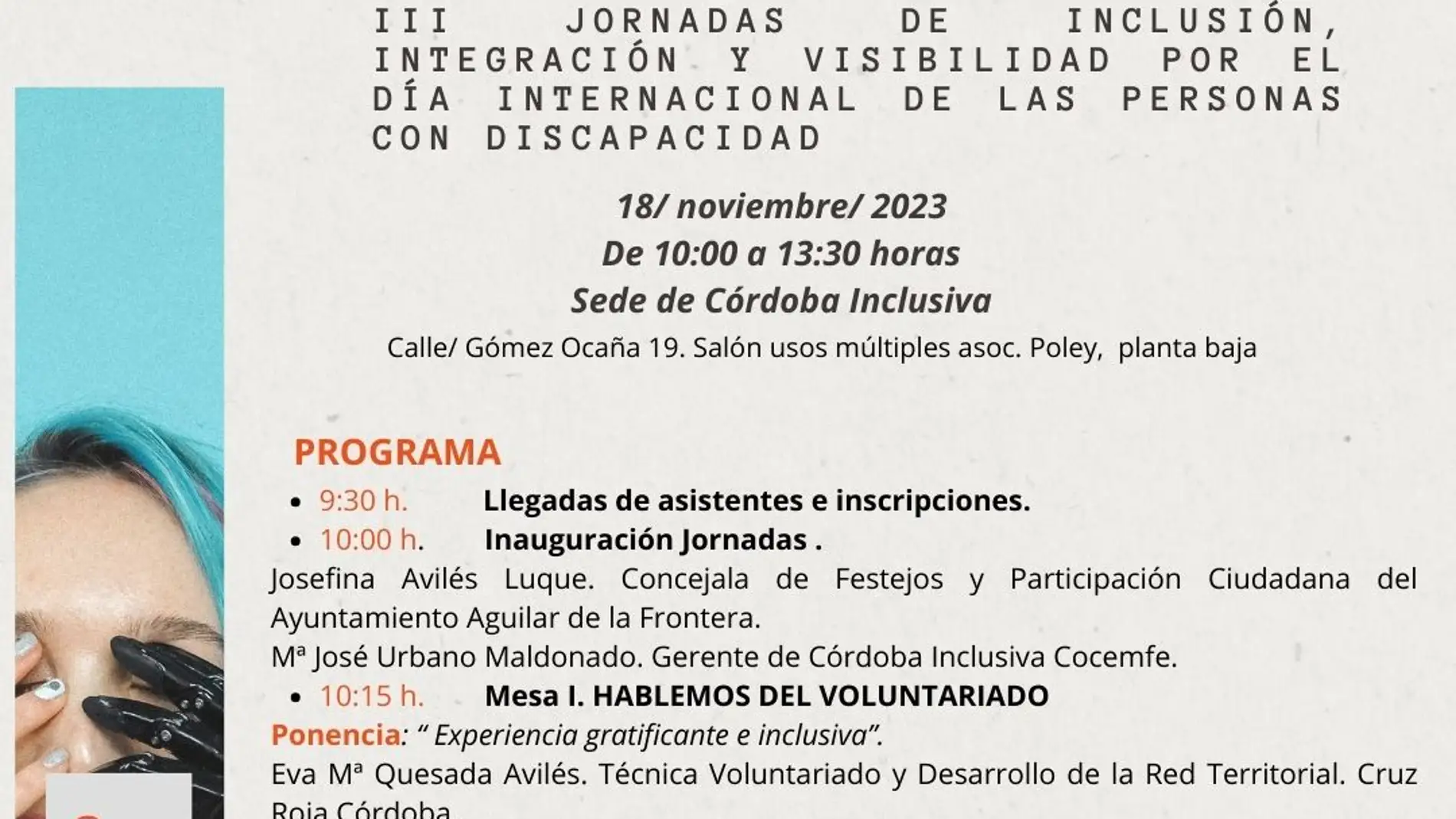 Córdoba Inclusiva COCEMFE pone en marcha su I Acto de encuentro para visibilizar y fomentar la inclusión de las personas con discapacidad