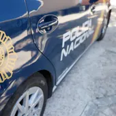 Imagen de archivo de un coche de Policía Nacional Imagen de archivo de un coche de Policía Nacional
