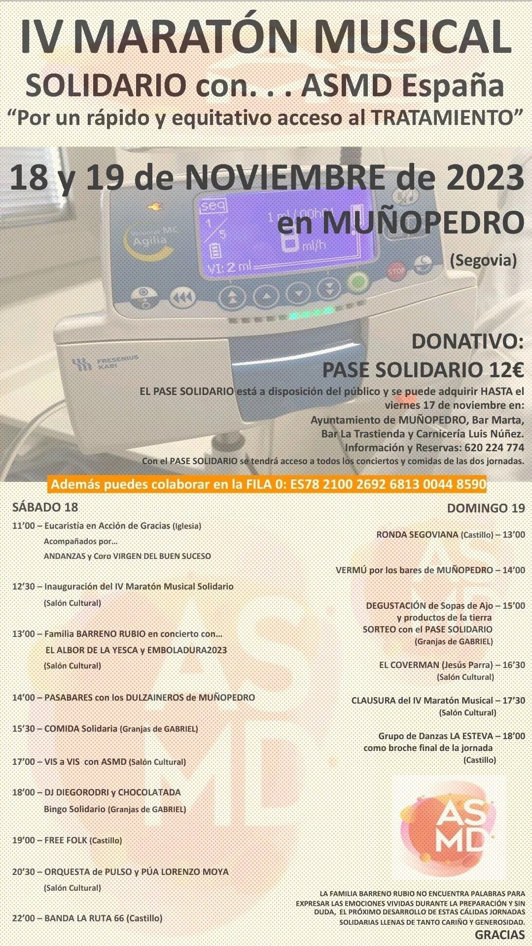 Maratón musical solidario a beneficio de ASMD Maratón musical solidario a beneficio de ASMD