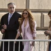 La cantante Shakira a su llegada a los juzgados de Barcelona