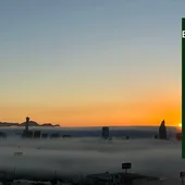 niebla de advección en Benidorm niebla de advección en Benidorm