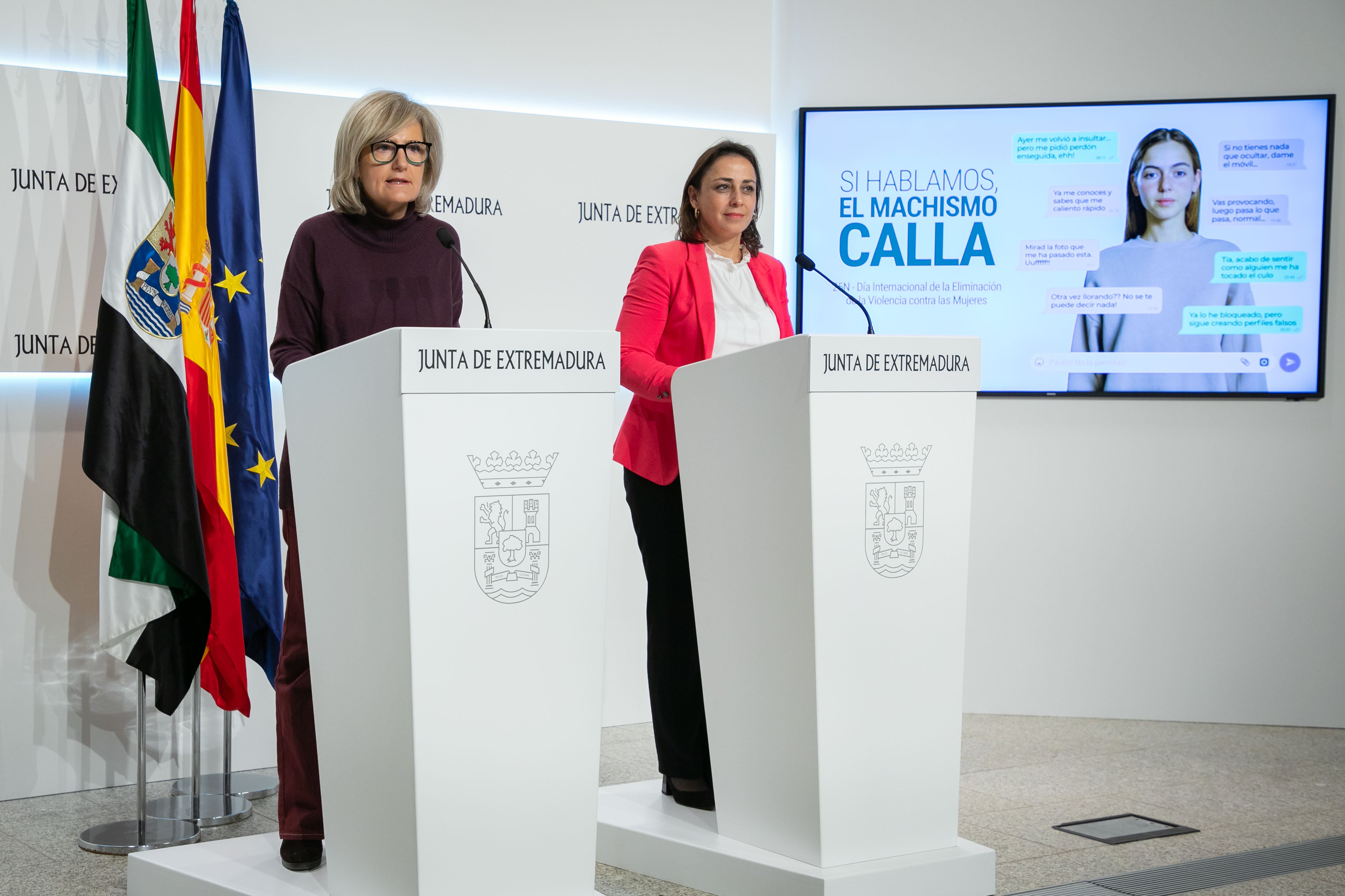 El Consejo de Gobierno de la Junta de Extremadura ha aprobado una declaración institucional con motivo del Día Internacional Contra la Violencia Hacia las Mujeres El Consejo de Gobierno de la Junta de Extremadura ha aprobado una declaración institucional con motivo del Día Internacional Contra la Violencia Hacia las Mujeres