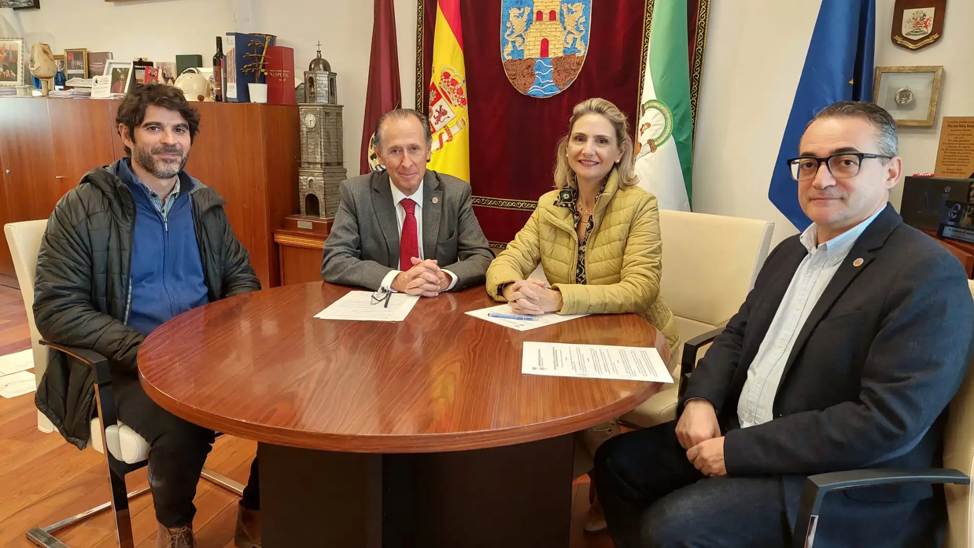 Reunión entre el Ayuntamiento de Chiclana y el Banco de Alimentos
