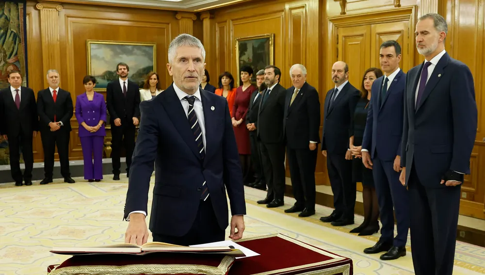 l ministro de Interior, Fernando Grande-Marlaska, promete su cargo ante el rey