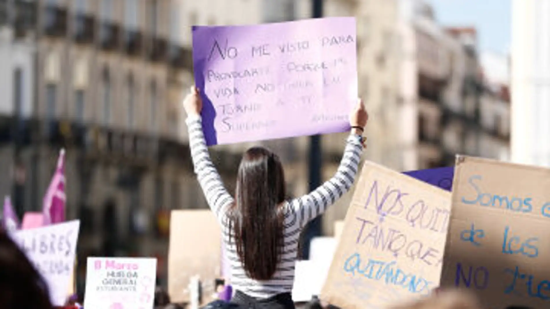 Darrera manifestació feminista el 8M a Barcelona
