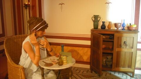 Recreaci&oacute;n de una escena de la vida en el antiguo Portus Ilicitanus