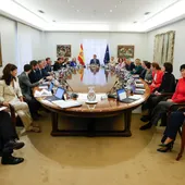 Vista general del primer Consejo de Ministros del nuevo Gobierno del presidente Pedro Sánchez Vista general del primer Consejo de Ministros del nuevo Gobierno del presidente Pedro Sánchez
