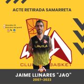 El Básket La Vila retira la camiseta de Jaime Llinares