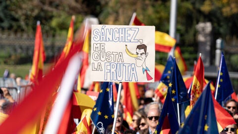 Manifestaci&oacute;n contra la amnist&iacute;a en Cibeles