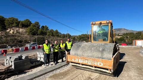 Obras en la carretera de La Nucía a Altea Obras en la carretera de La Nucía a Altea