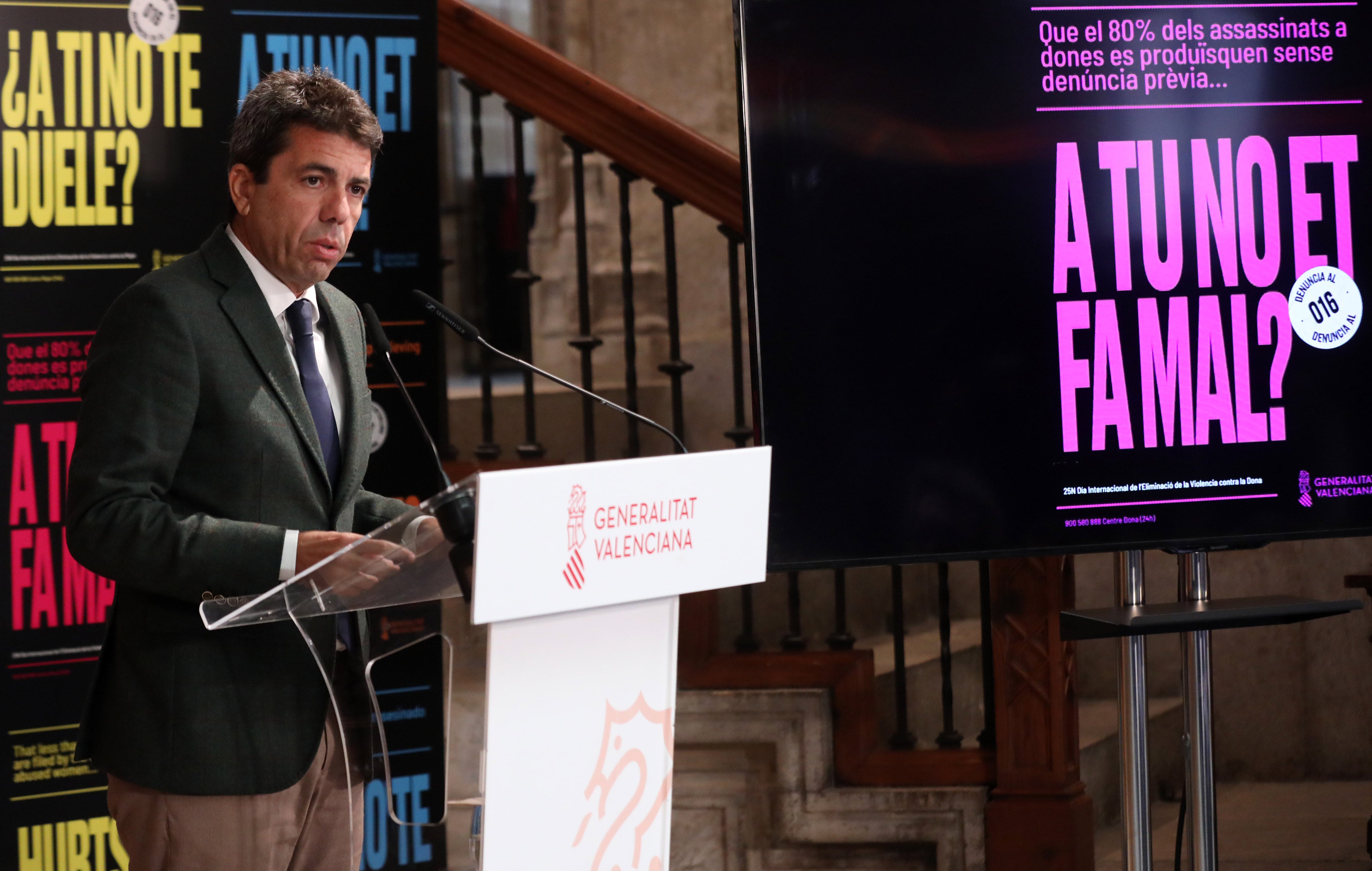 Mazón "exigen unidad" en el marco del 25N e incluye esta lucha en su oferta de pactos Mazón "exigen unidad" en el marco del 25N e incluye esta lucha en su oferta de pactos