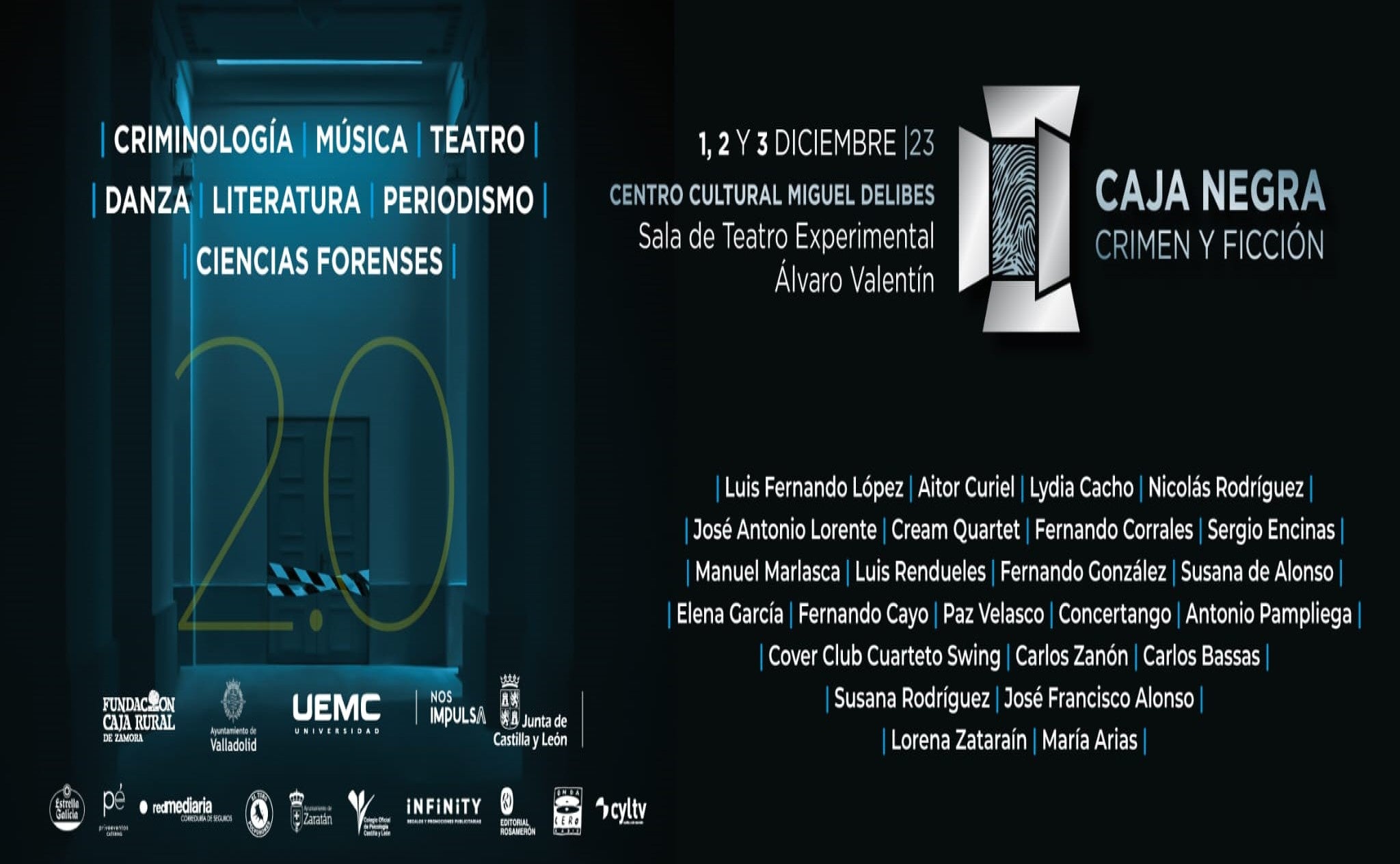 Valladolid acoge este próximo fin de semana la segunda edición de Caja Negra, crimen y ficción Valladolid acoge este próximo fin de semana la segunda edición de Caja Negra, crimen y ficción