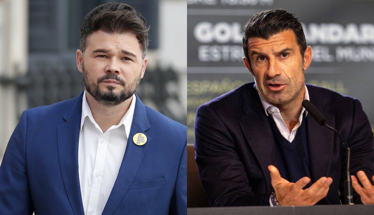 Figo y Rufián, a dardazo limpio en redes: "¿Votar es trabajar?" Figo y Rufián, a dardazo limpio en redes: "¿Votar es trabajar?"