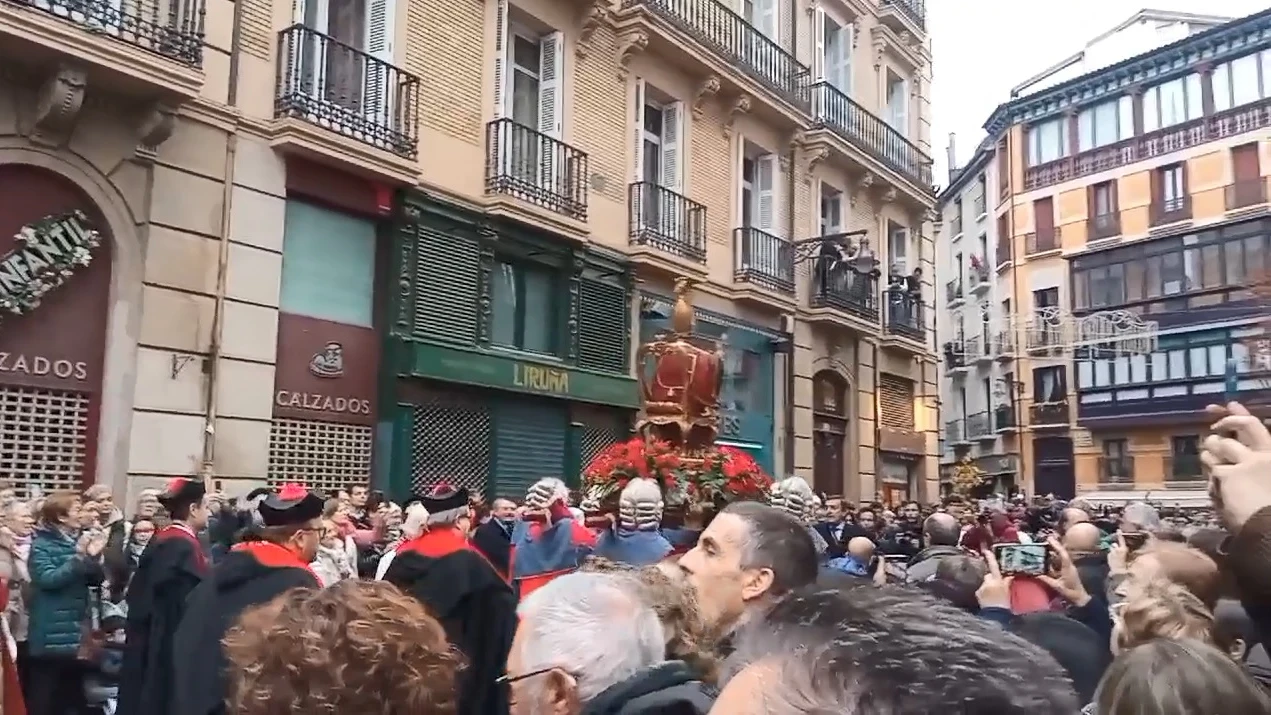 Procesión de San Saturnino en Pamplona 29 de noviembre