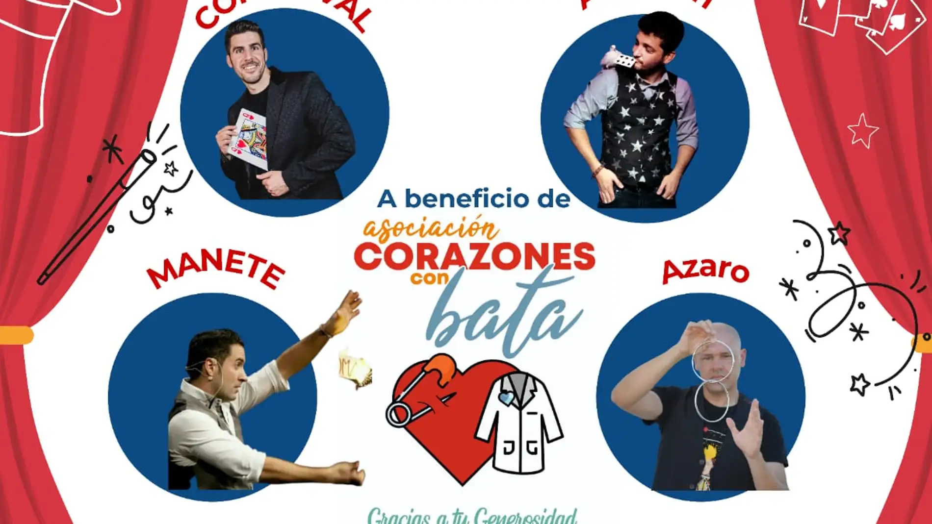 3º gala mágica solidaria a beneficio de la asociación Corazones con Bata
