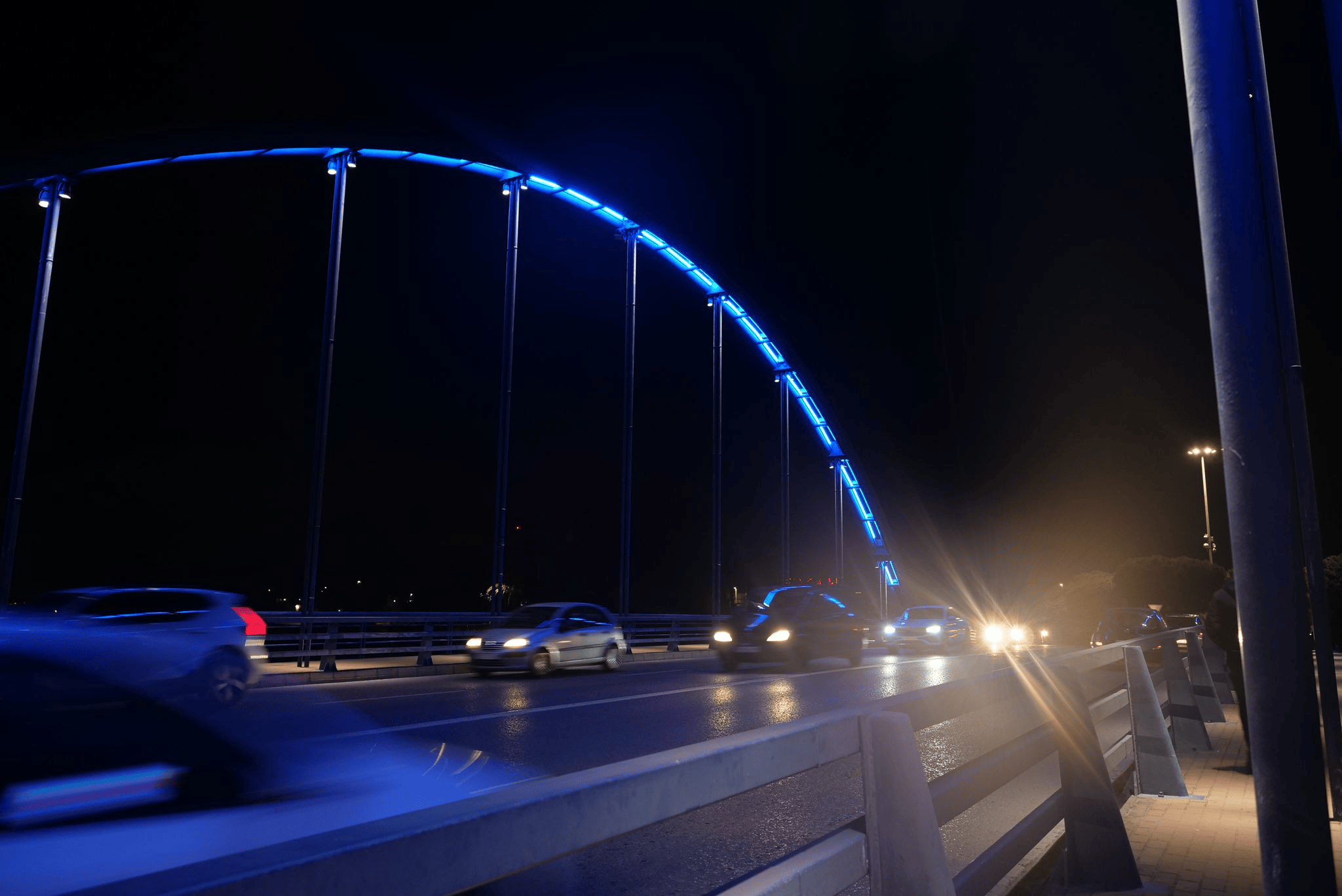 Inaugurada en Chiclana la nueva iluminación del Puente del VII Centenario y de la fuente Inaugurada en Chiclana la nueva iluminación del Puente del VII Centenario y de la fuente