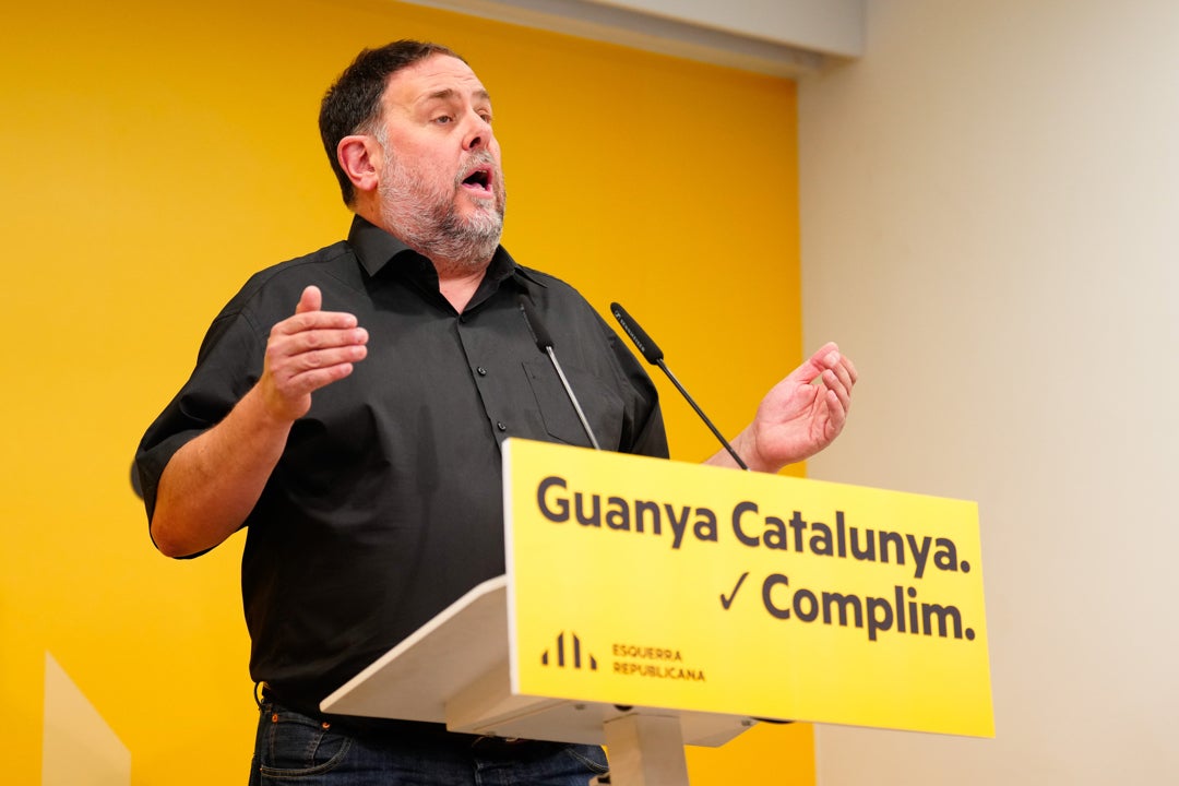 Oriol Junqueras: "No renunciamos de ninguna manera a luchar por el derecho a decidir" Oriol Junqueras: "No renunciamos de ninguna manera a luchar por el derecho a decidir"