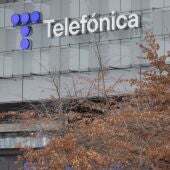 Vista de la sede de Telefónica en Madrid