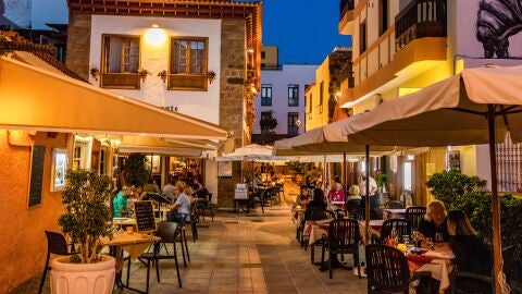 Zona de restauración de Puerto de la Cruz en Tenerife 