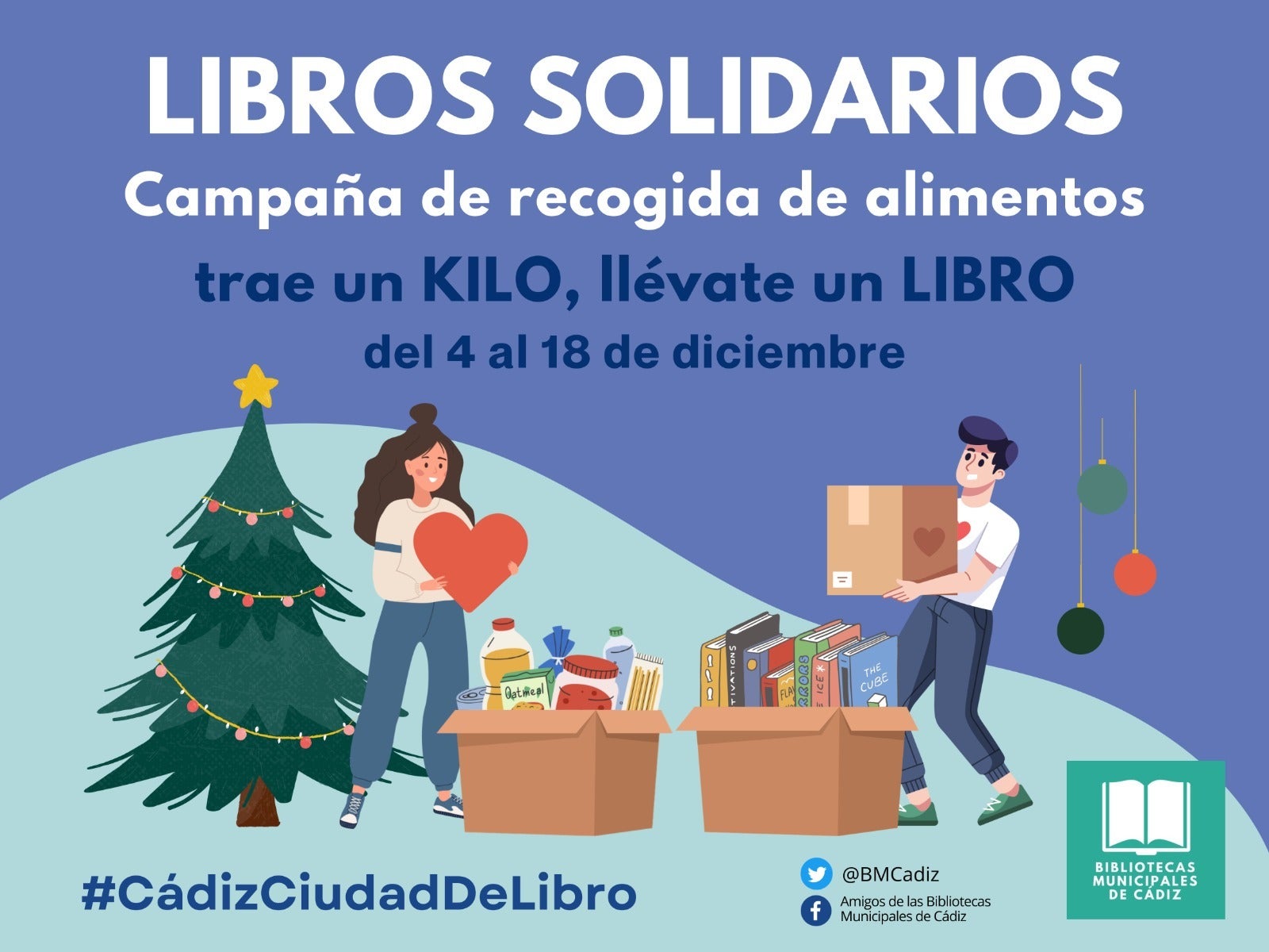 Las bibliotecas municipales de Cádiz ponen en marcha la campaña ‘Libros Solidarios’ Las bibliotecas municipales de Cádiz ponen en marcha la campaña ‘Libros Solidarios’